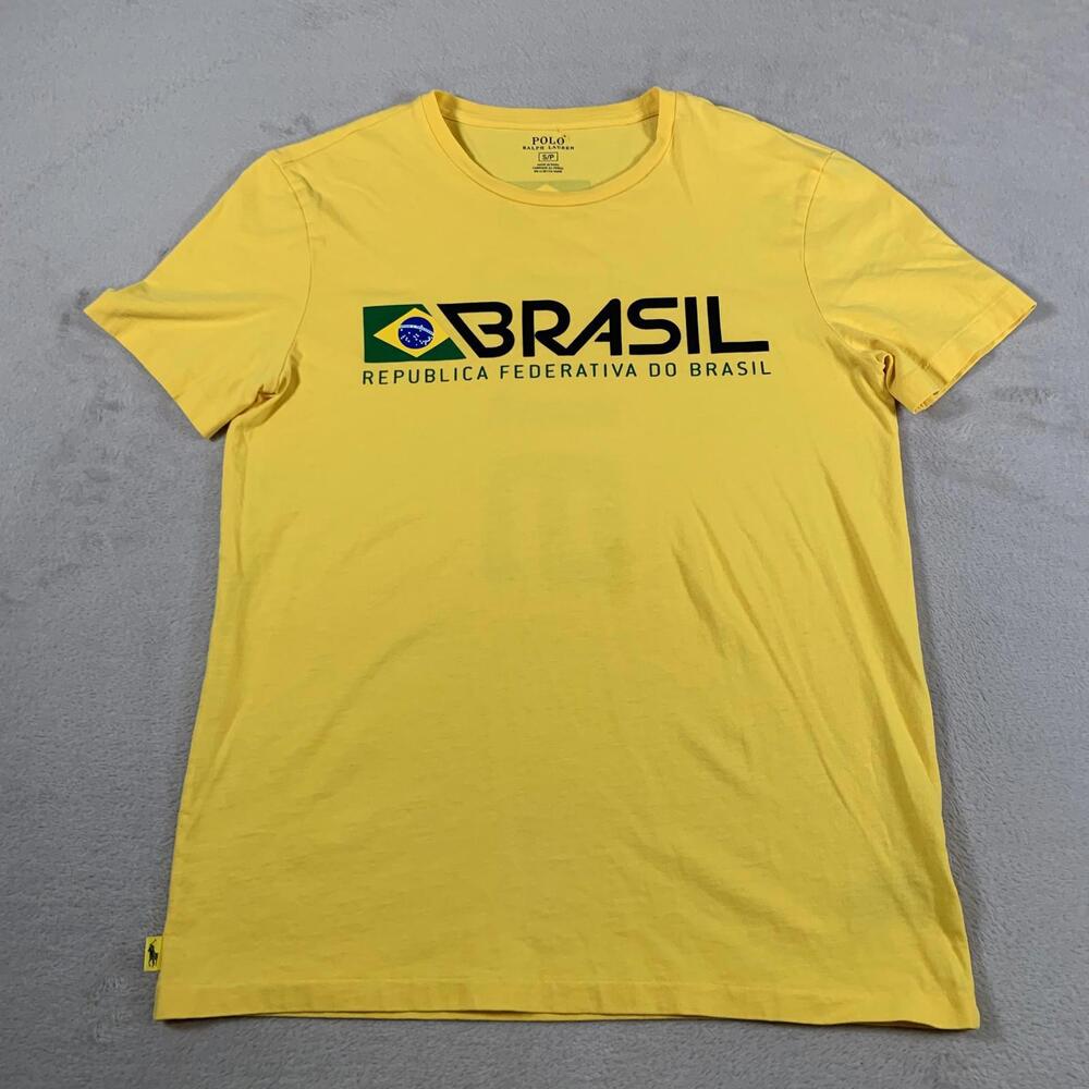Polo Ralph Lauren Shirt Mens Small Brasil Republica Federativa Graphic Tee